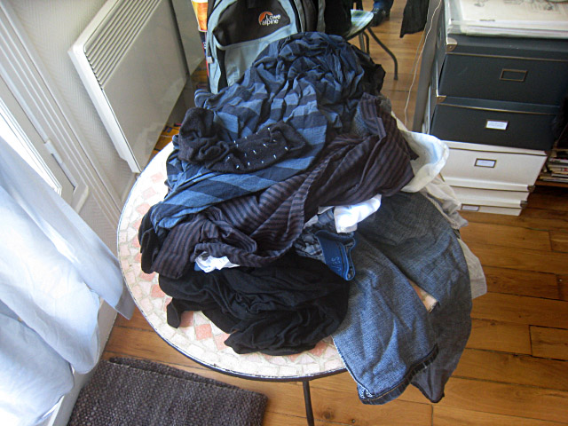 Je passe chez moi étendre mon linge