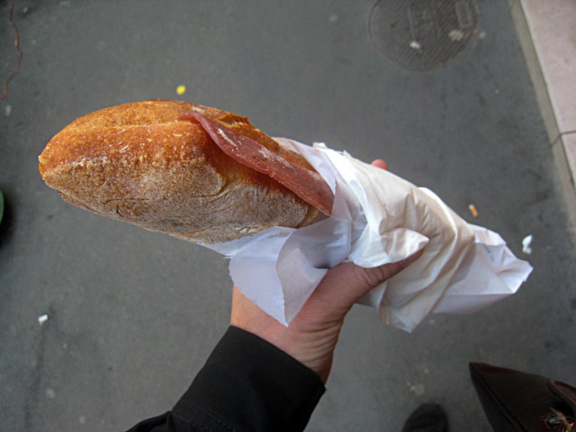 J'achète un sandwich