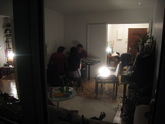 Le salon vu du balcon
