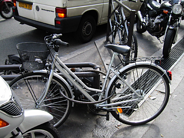 Je gare mon vélo
