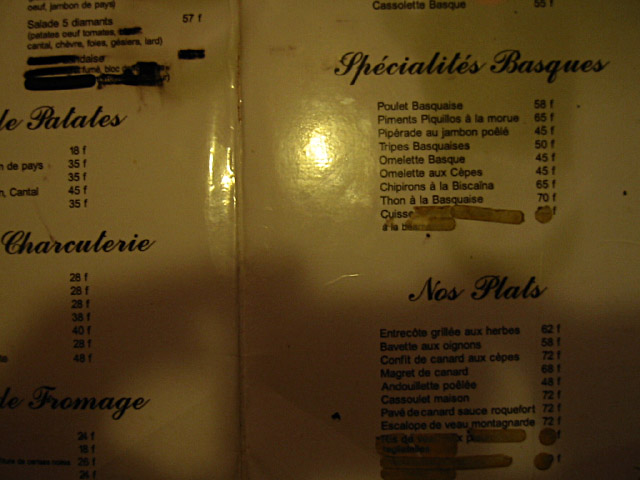 Nous allons manger chez Gladines