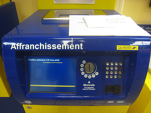 Je pèse mon courrier