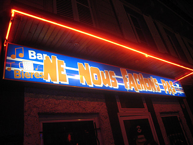 Nous allons au Ne Nous Fâchons Pas