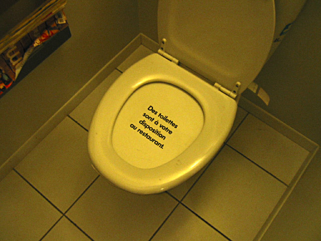 De fausses toilettes