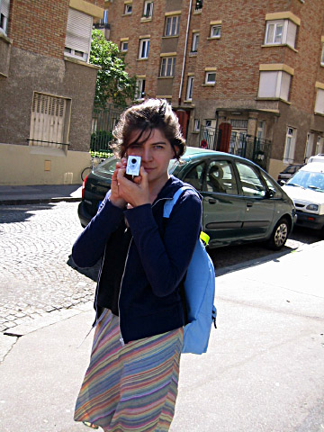 Sabine me prend en photo