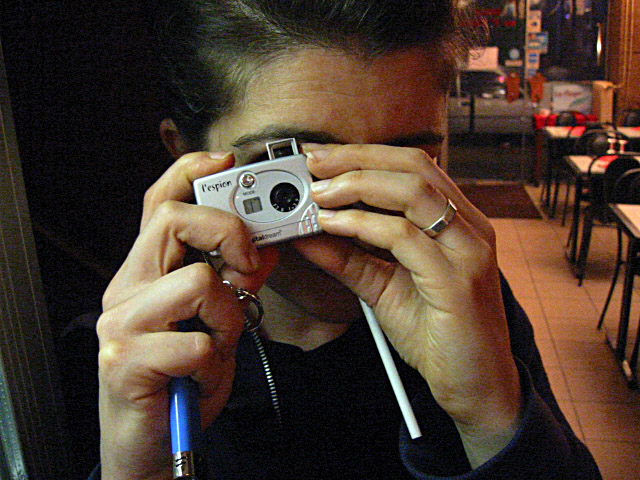 Sabine me prend en photo