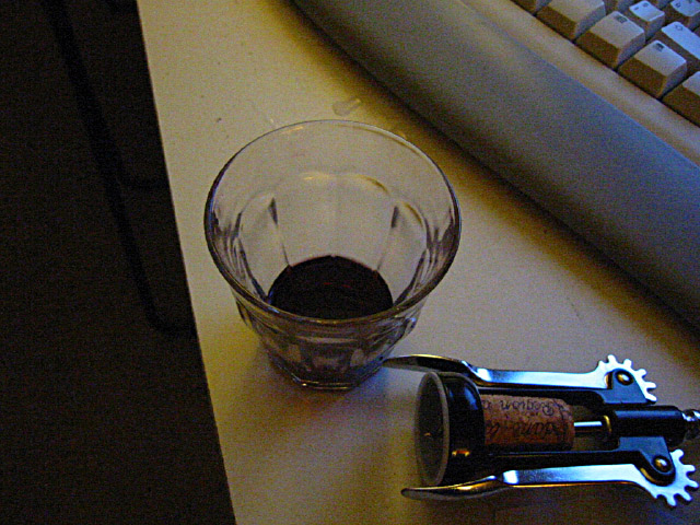 Je bois du vin