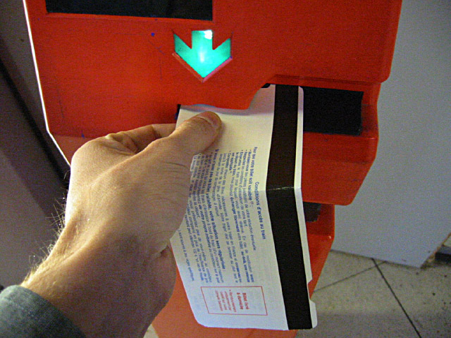 Je composte mon ticket
