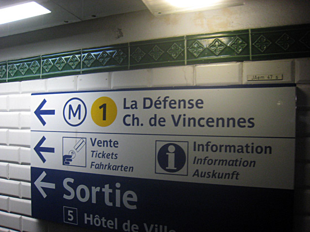 Nous prenons le métro