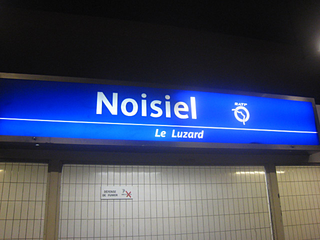 Nous arrivons à Noisiel
