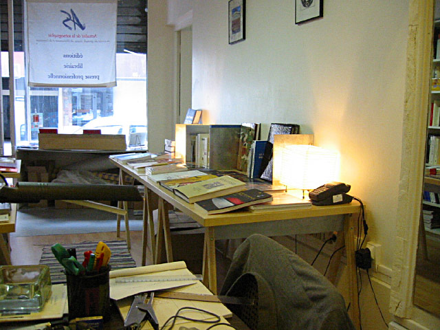 L'intérieur de la boutique