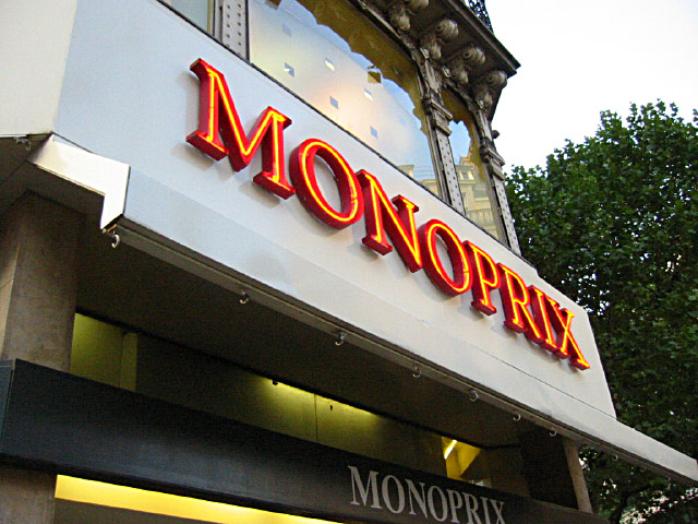 Nous allons à Monoprix