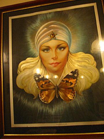 Une peinture au mur