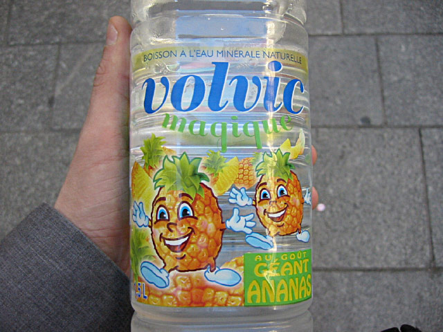 J'achète de l'eau