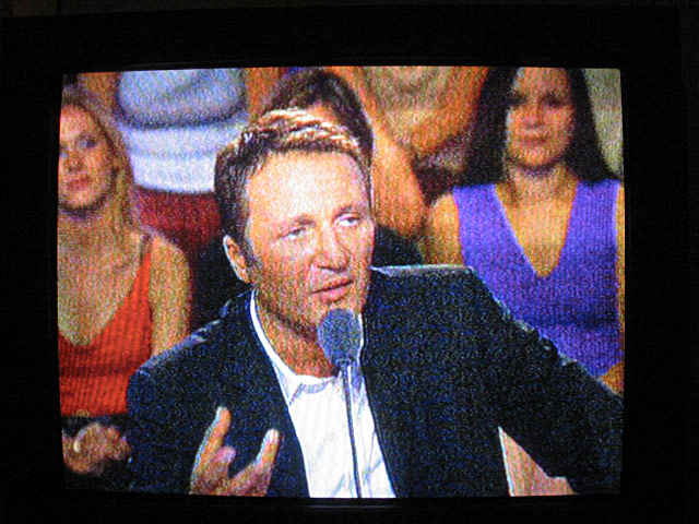 Je regarde une merde à la télévision