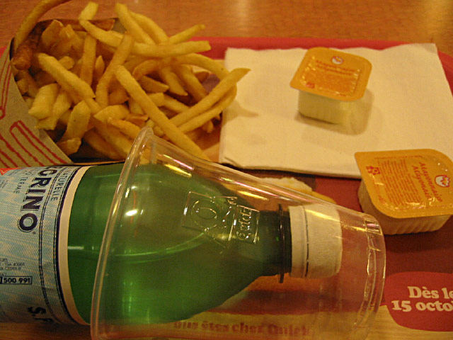 Je mange à Quick