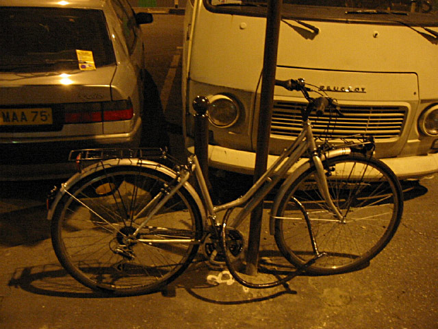 Je prends mon vélo