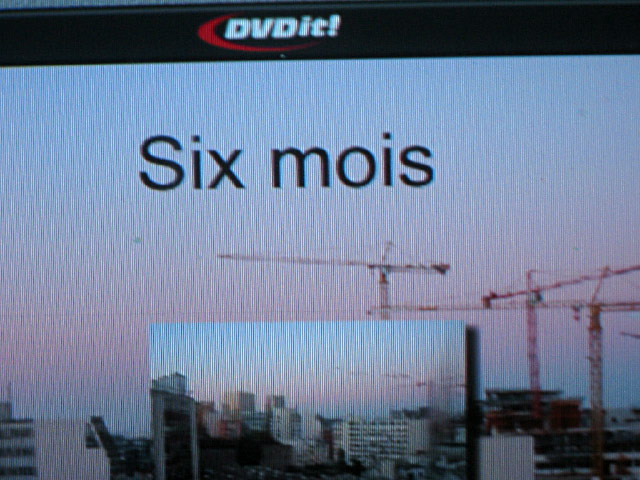Je termine le menu du DVD