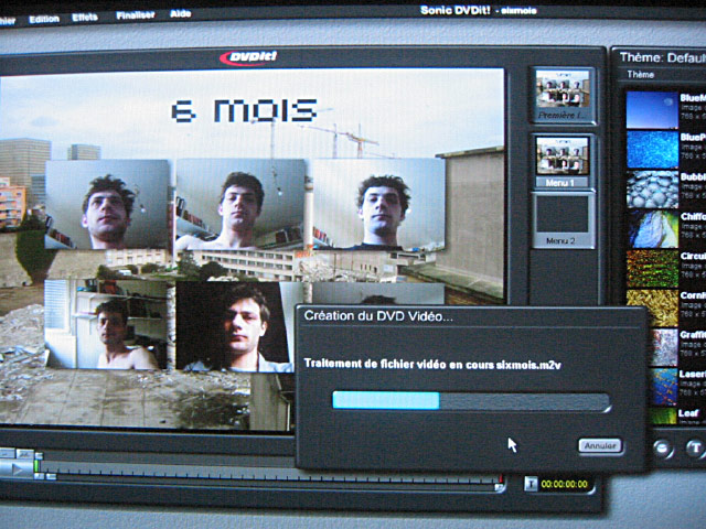 Je compile le menu