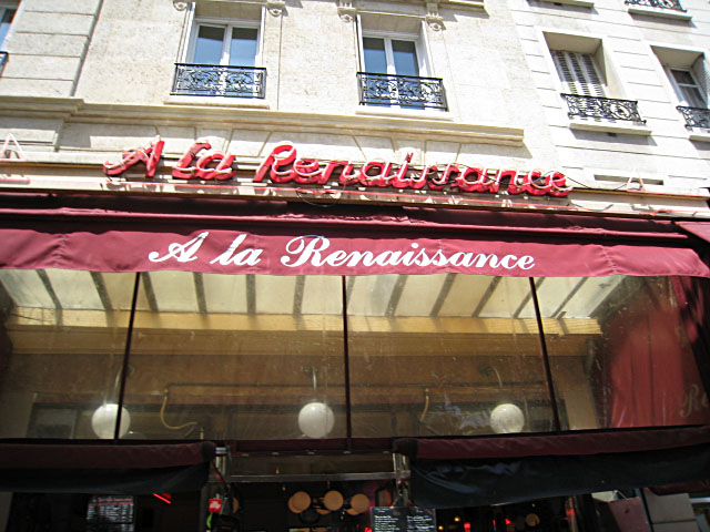 Je vais à la Renaissance