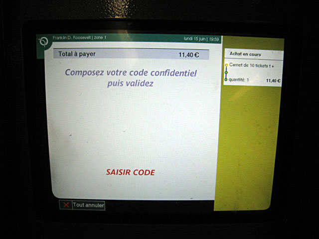 J'achète des tickets