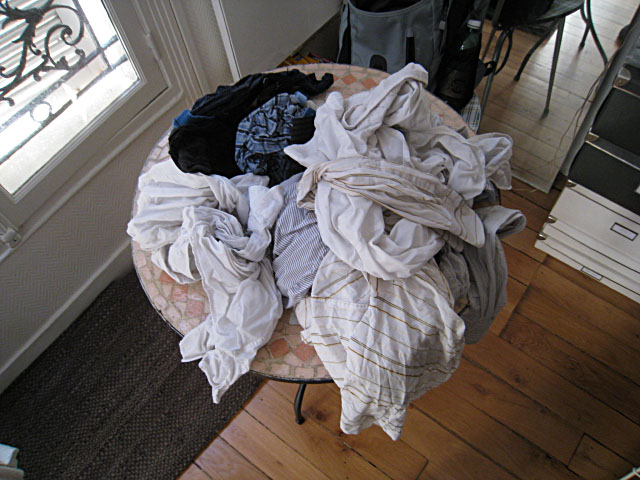 Je sors le linge