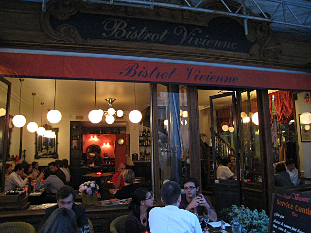Nous allons au Bistrot Vivienne