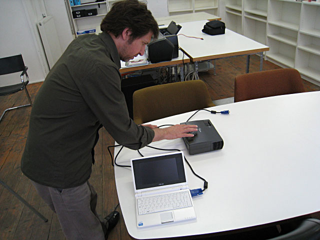 Nous allons tester le projecteur d'Eric