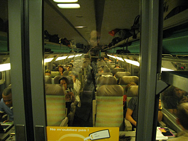 L'intérieur du wagon