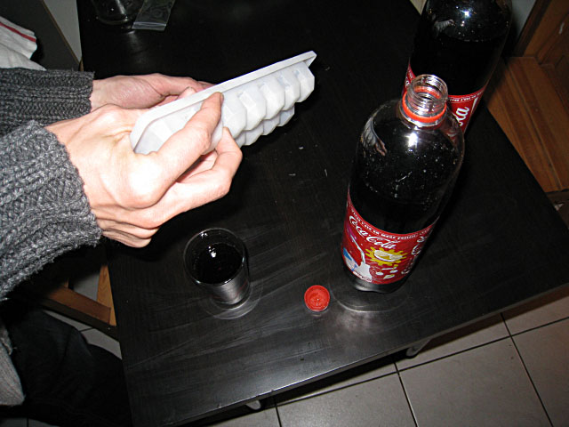 Nous buvons un coca