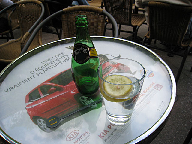 Je bois un perrier