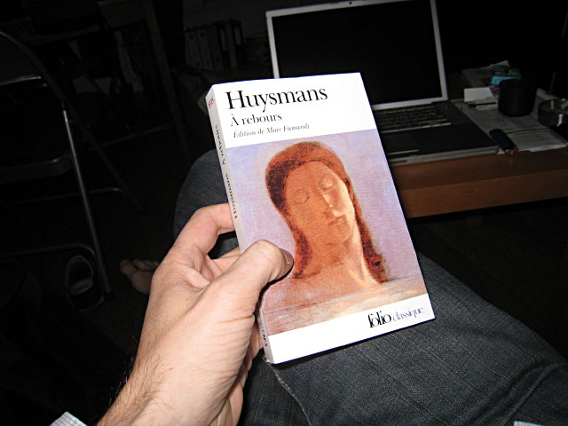Elle m'offre 'A rebours' de Huysmans