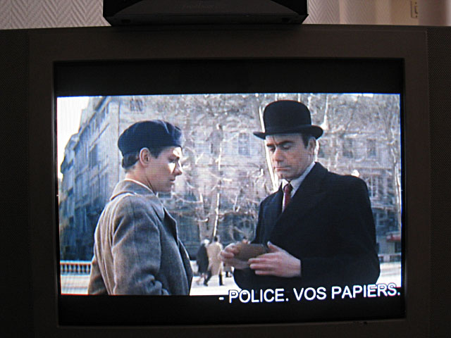 Je regarde un film sur la résistance