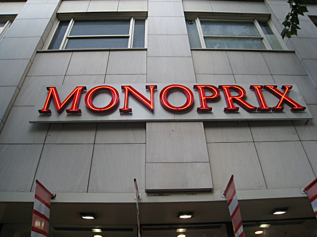 Je vais à Monoprix