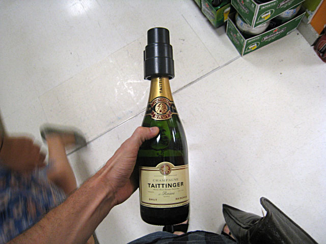 J'achète du champagne