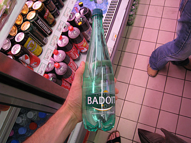 J'achète de l'eau