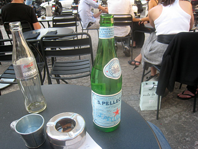 Je bois de l'eau