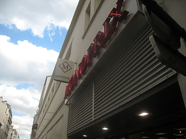 Je vais à Monoprix