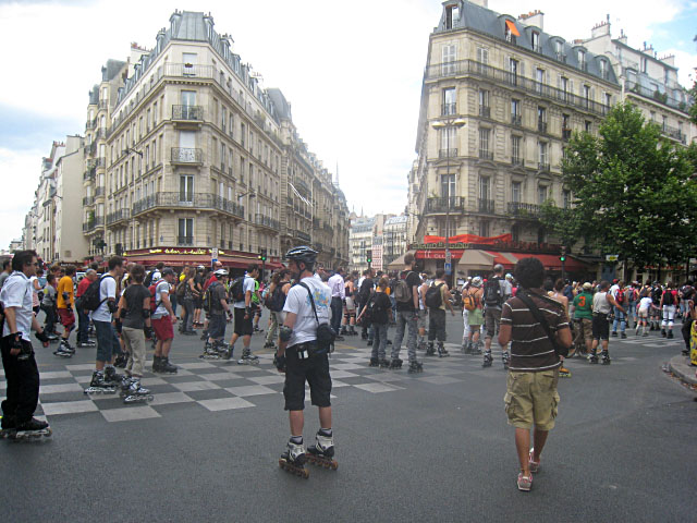 Je croise des rollers