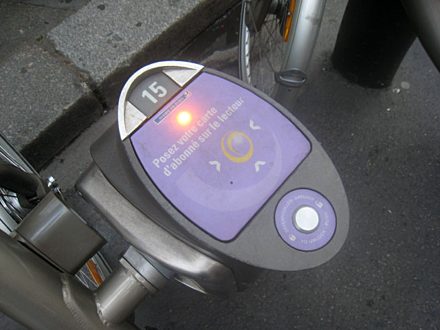 Je gare mon vélib