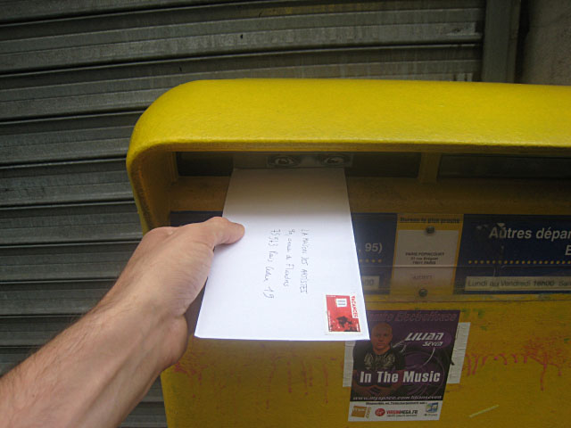 Je poste ma lettre