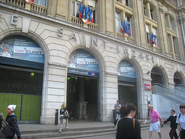 Je vais à la Gare Saint-Lazare