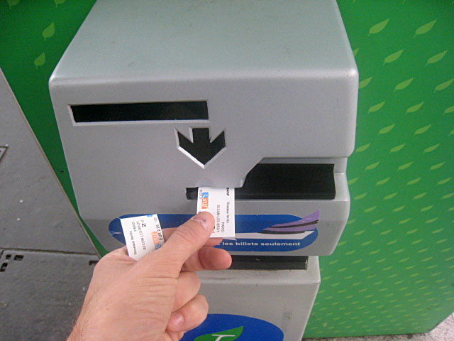 Je composte mon ticket