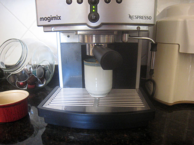 Je prépare du café