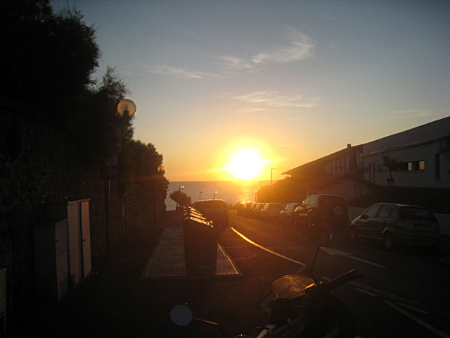 Le soleil se couche