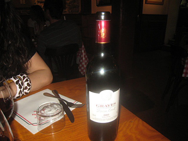 Nous buvons du vin