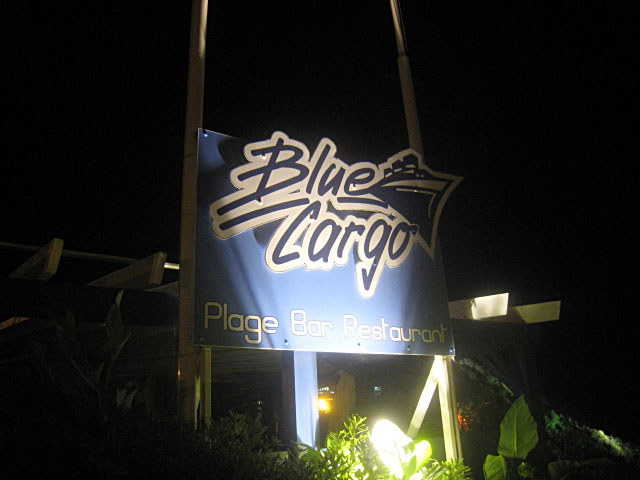 Nous allons au Blue Cargo