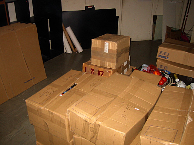 Je regarde le nombre de cartons