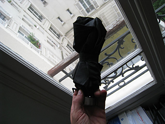 Je récupère mon parapluie