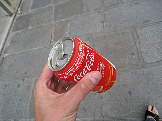 Je bois un coca